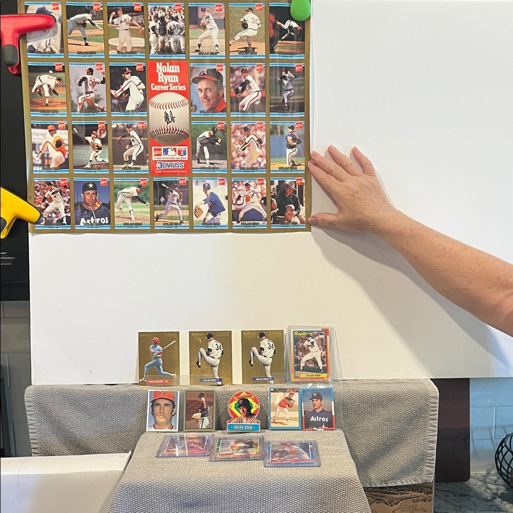 Nolan Ryan Career Poster, Spectrum 23 KT 3-Panel Promo Ryan & Schmidt, Standup +